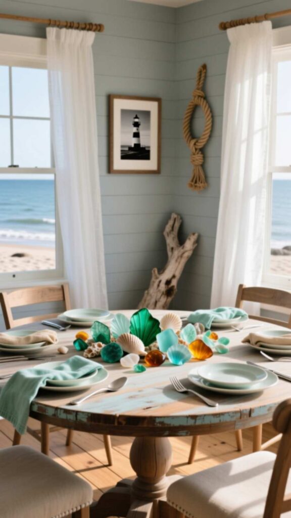 Sea Glass Table Settings