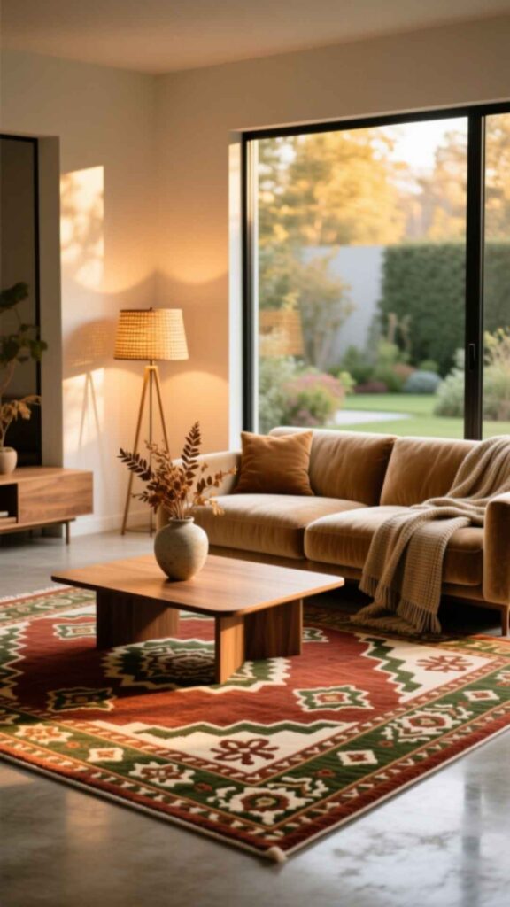 Use Area Rugs for Warmth