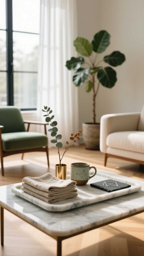 Add a Coffee Table Centerpiece