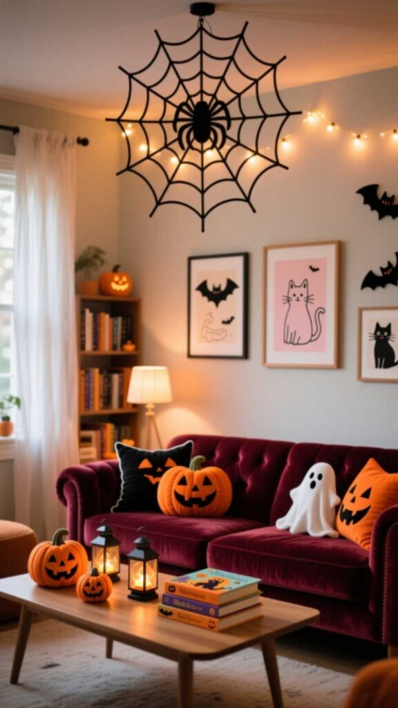 Family-Friendly Halloween Living Room Decor Ideas