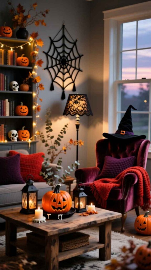 Handmade Halloween Living Room Decor DIY Touches
