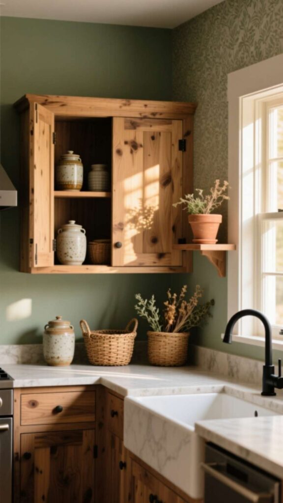 Rustic Wooden Cabinets