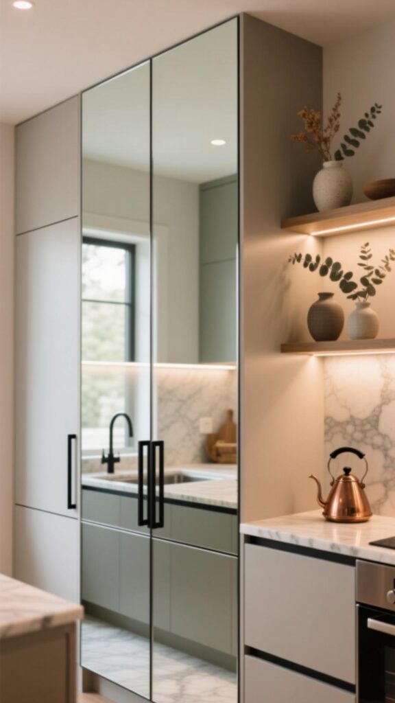 Mirrored Cabinets