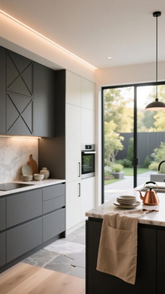 Use Two-Tone Cabinets