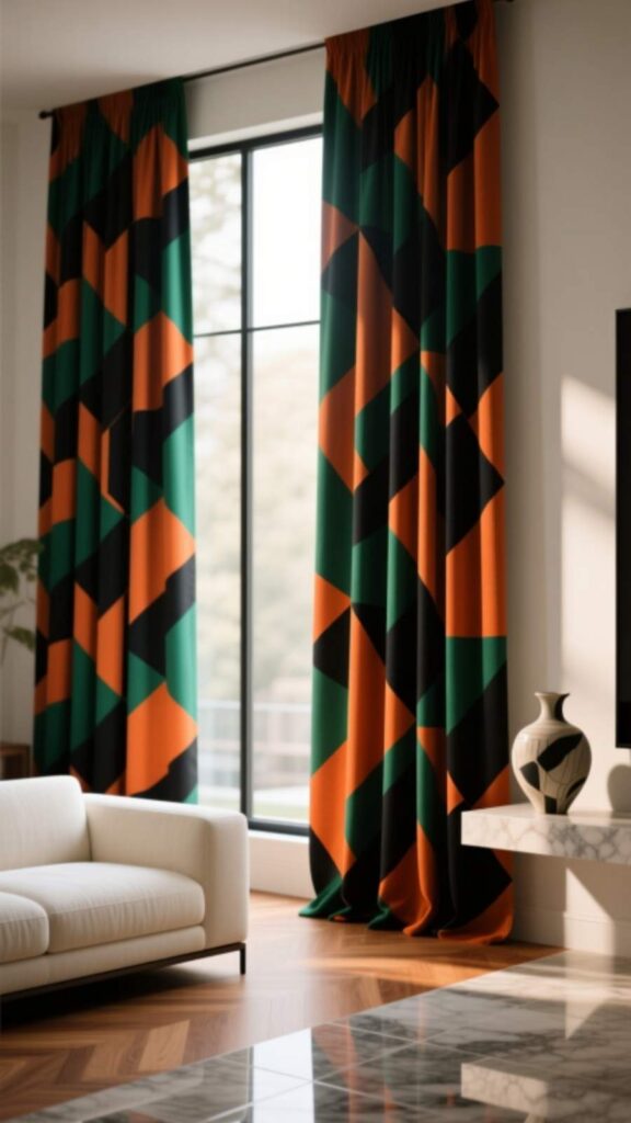 Bold Patterned Curtains