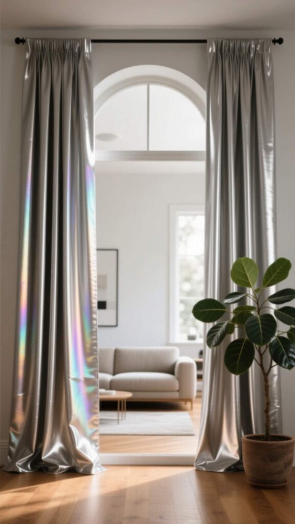 Metallic Finish Curtains