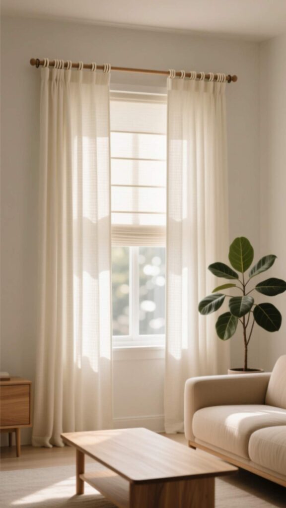 Tie-Up Roman Shade Curtains