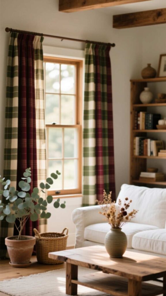 Rustic Plaid Curtains