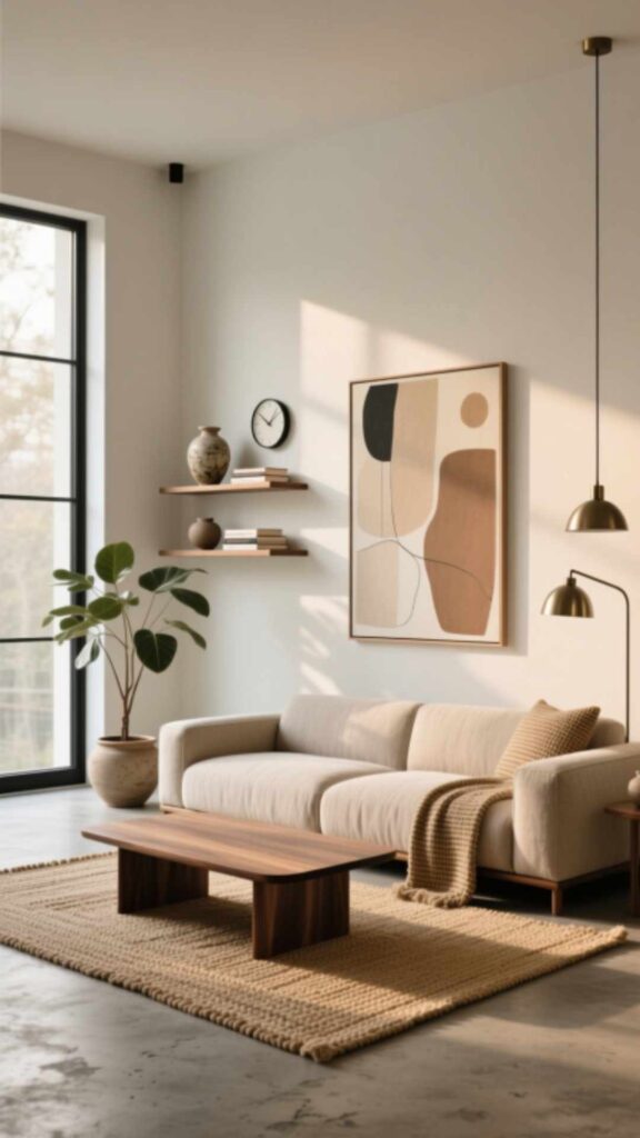 Neutral-Toned Living Room