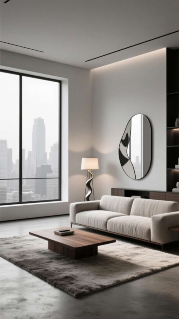 Monochrome Living Room Design