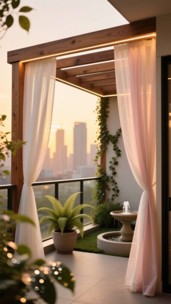 Add a Pergola with Drapes