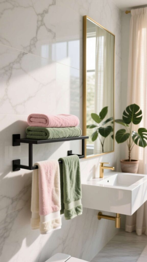 Corner Towel Shelf