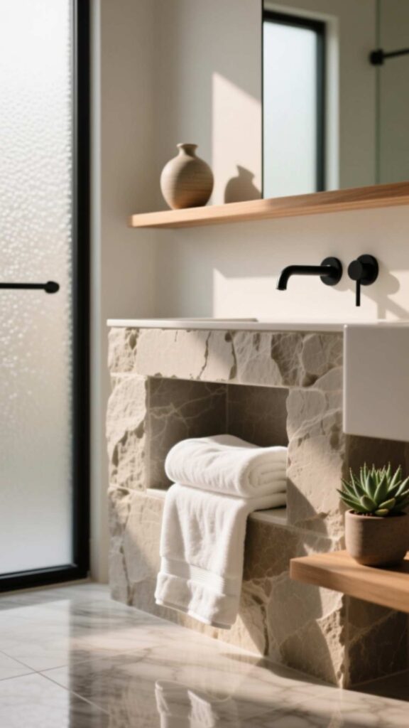 Built-In Towel Niche
