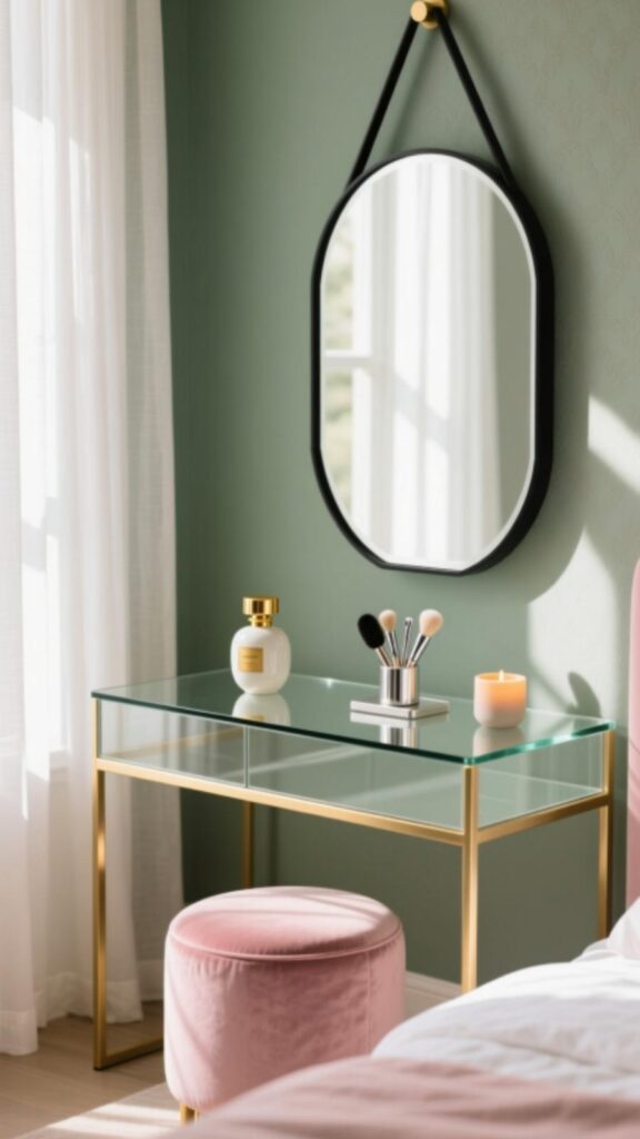 Modern Glass Vanity Table