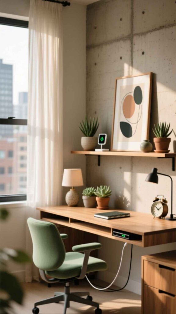 Corner Home Office Setup