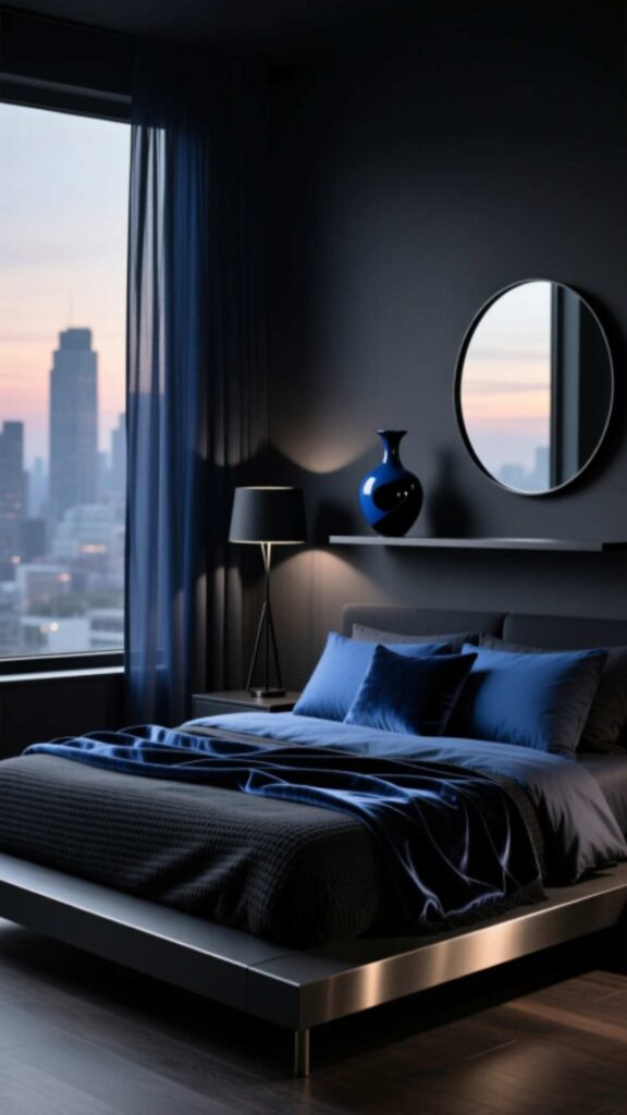 Black and Blue Elegance