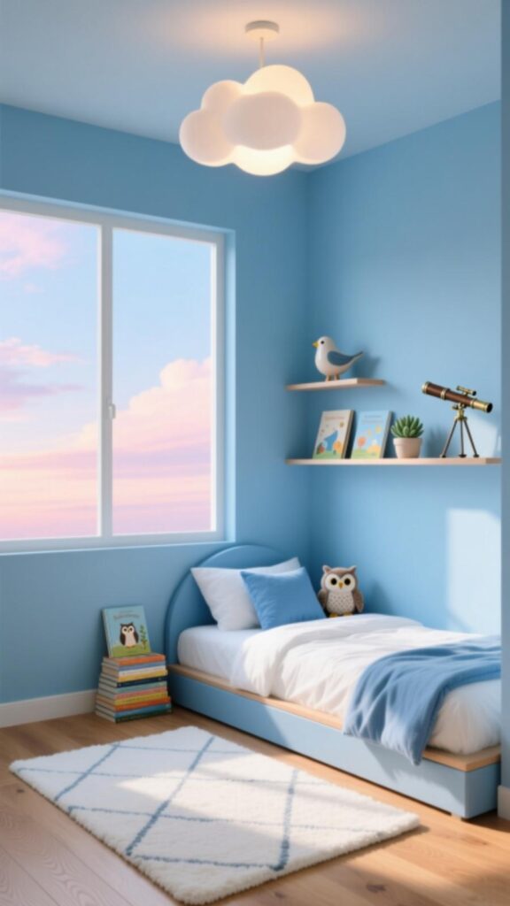 Sky Blue Kids’ Bedroom