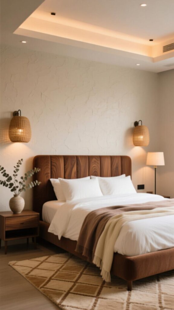 Brown Headboard Statement