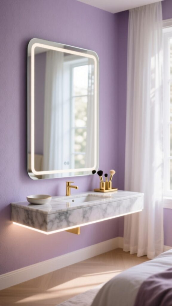 Mirrored Dressing Table Design