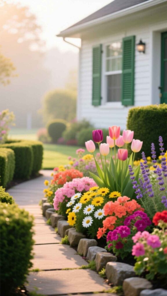 Create a Colorful Flower Bed
