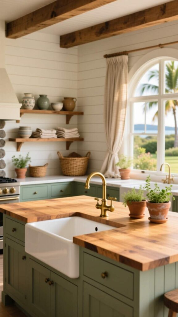 Two-Tone Kitchen Island