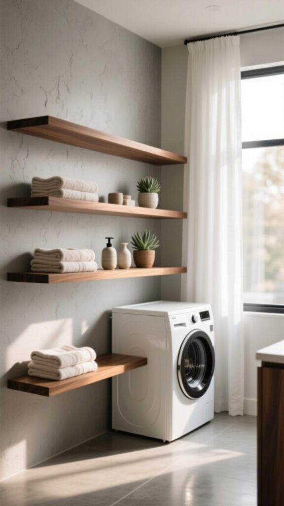 Add Floating Shelves for Extra Storage