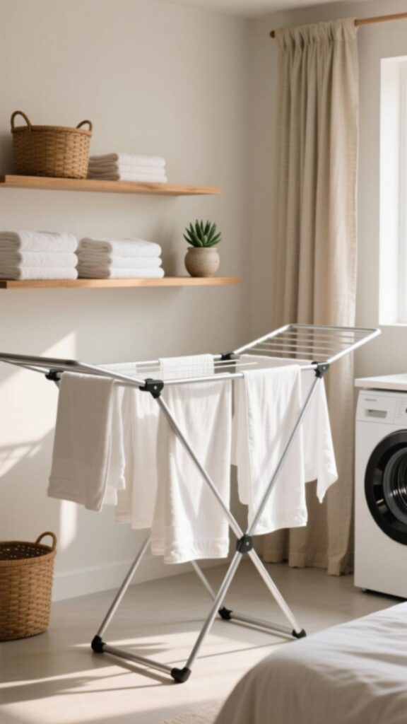 Install a Foldable Drying Rack