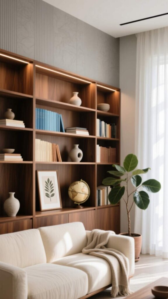 Built-in Bookcase Wall