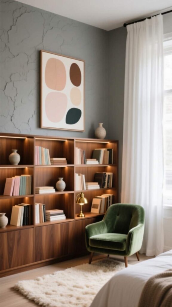 Library Alcove in Bedroom