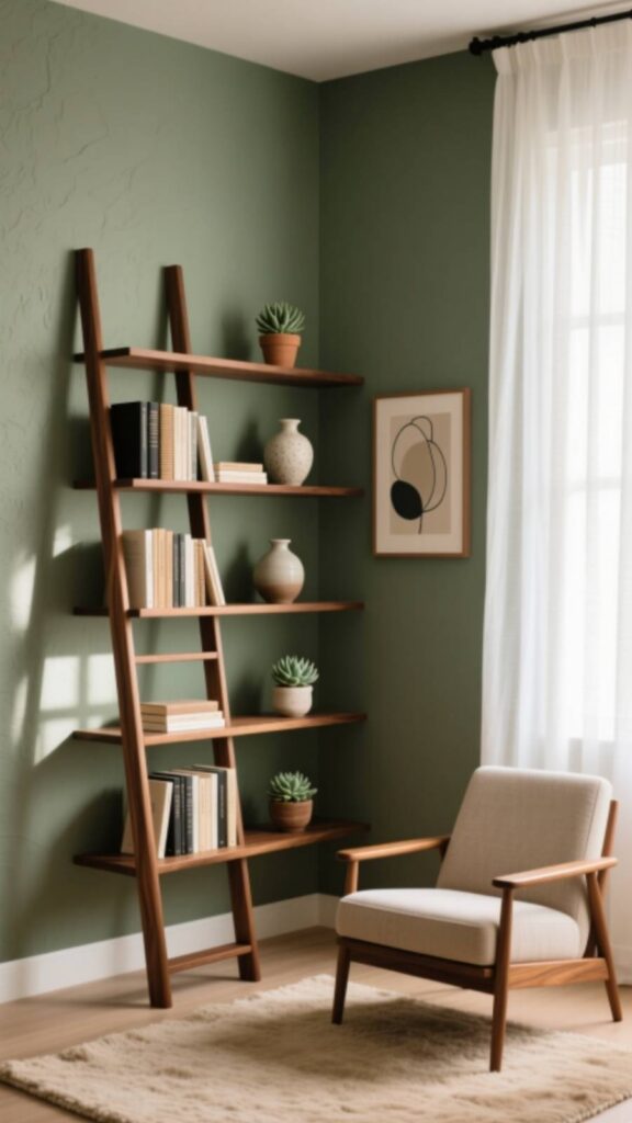 Corner Ladder Shelving