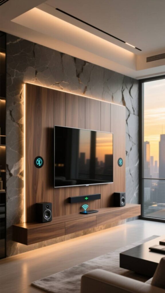 Multi-Functional Media Wall