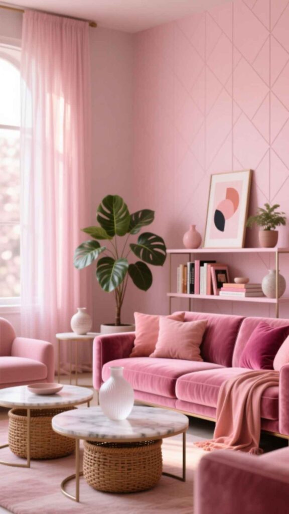 Mix Different Shades of Pink