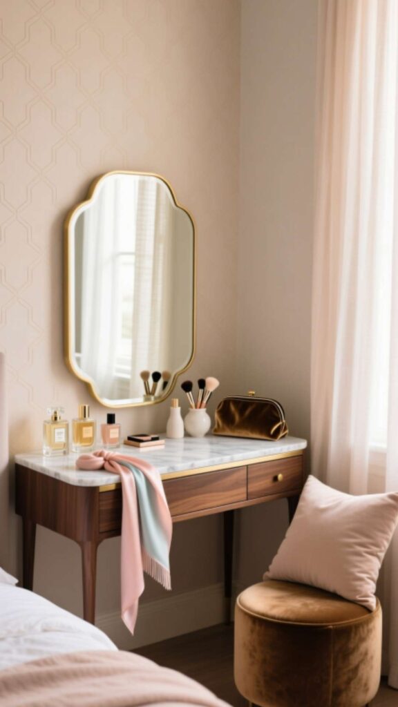 Small Bedroom Vanity Nook