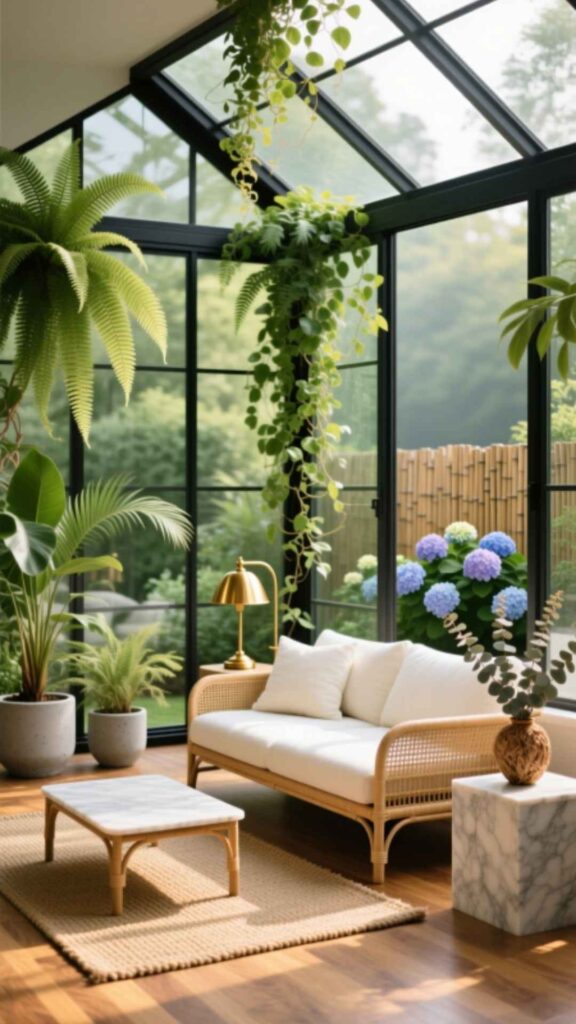 Greenhouse-Inspired Sunroom