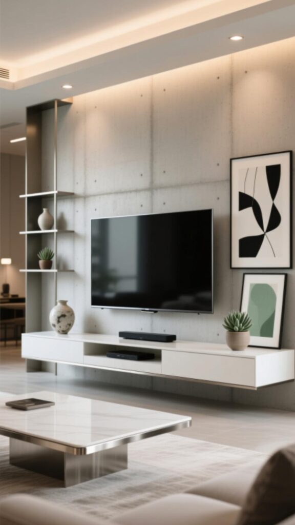 Minimalist Floating TV Table