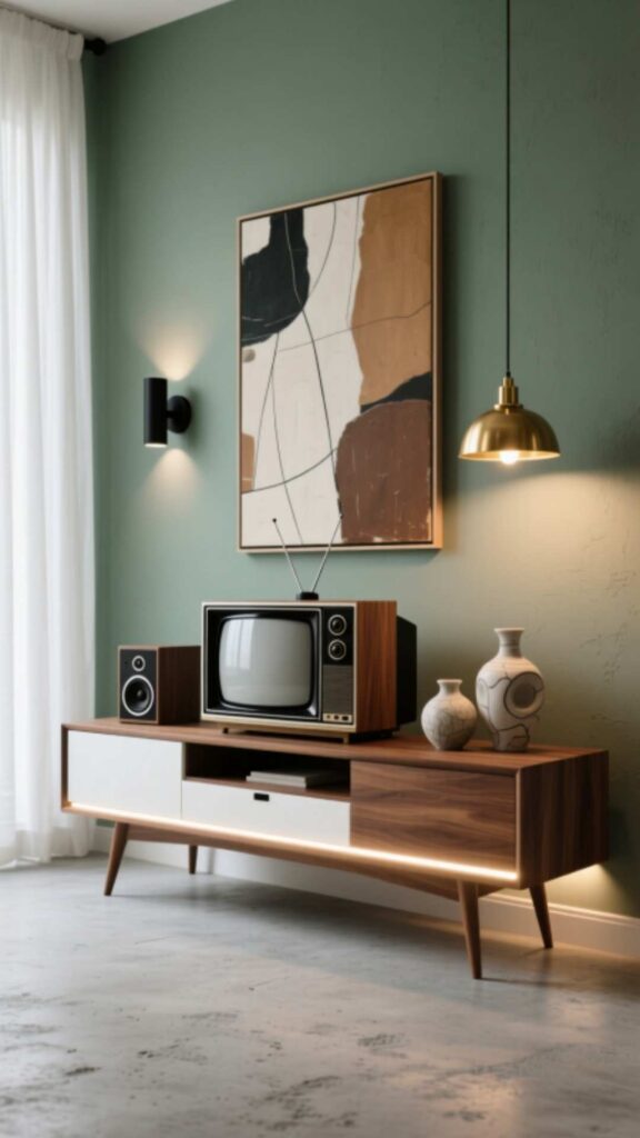 Mid-Century Modern TV Console
