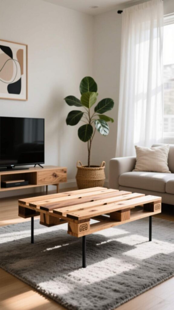 DIY Pallet TV Table