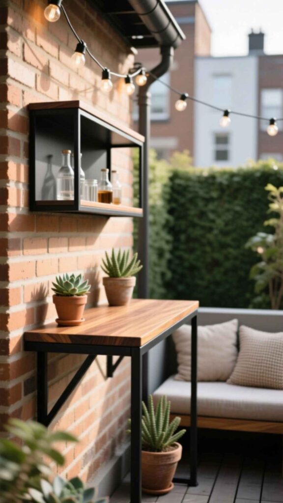 Install a Wall-Mounted Bar Table