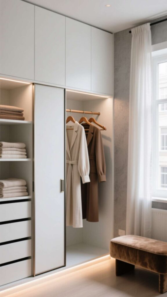 Compact Walk-In Closet for Apartments