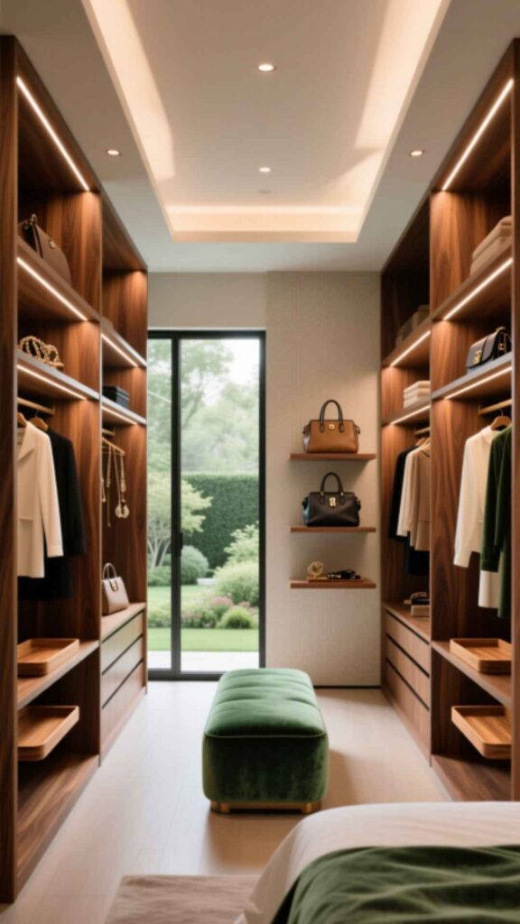 Wooden Walk-In Closet Ideas