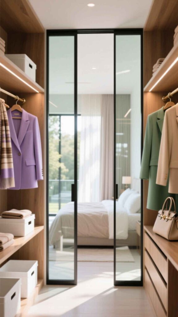 Closet with Glass Doors