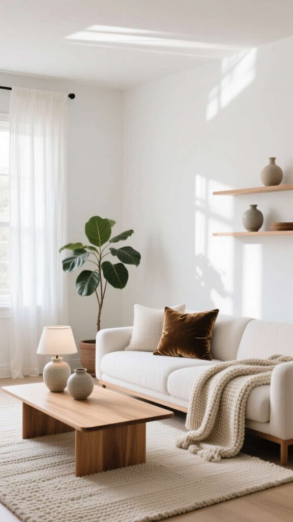 Cozy White with Soft Textures