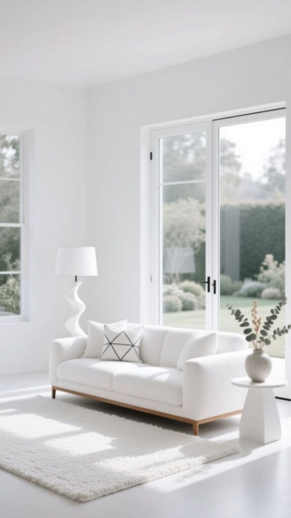 All-White Minimalist Design