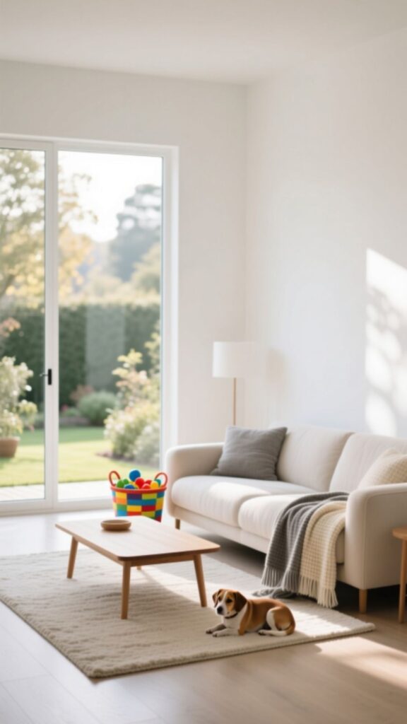 White with Family-Friendly Design