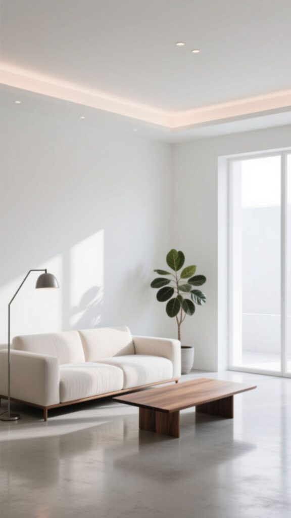 White with Earth Tones