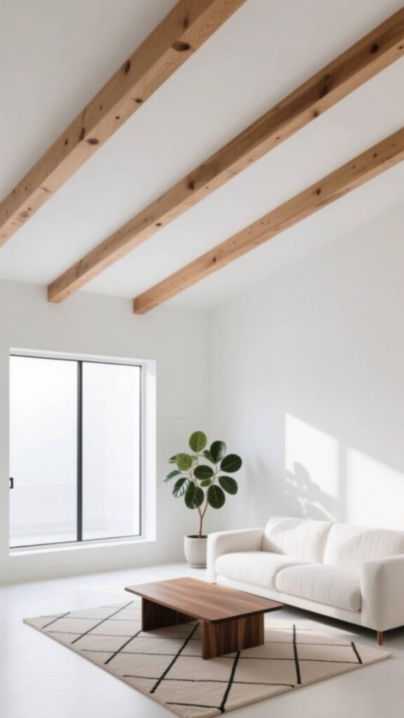 White Ceiling and Beams