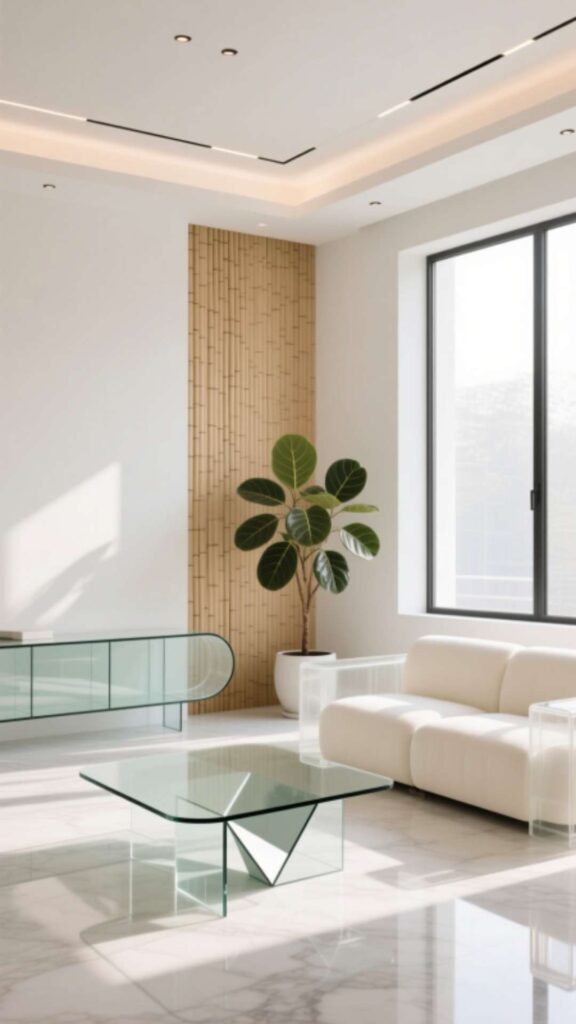 White with Glass Furniture