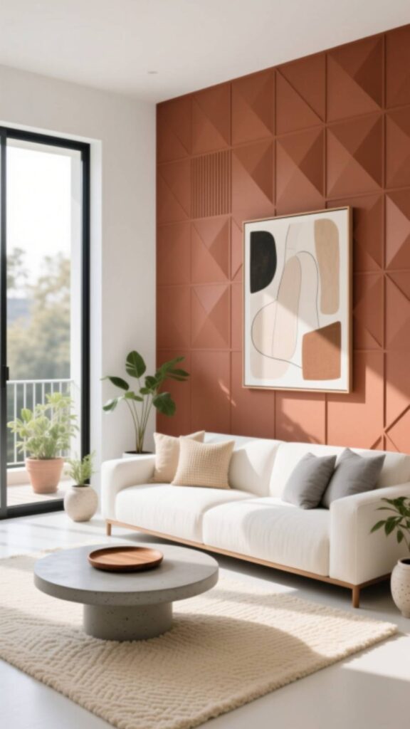 White with Accent Wall