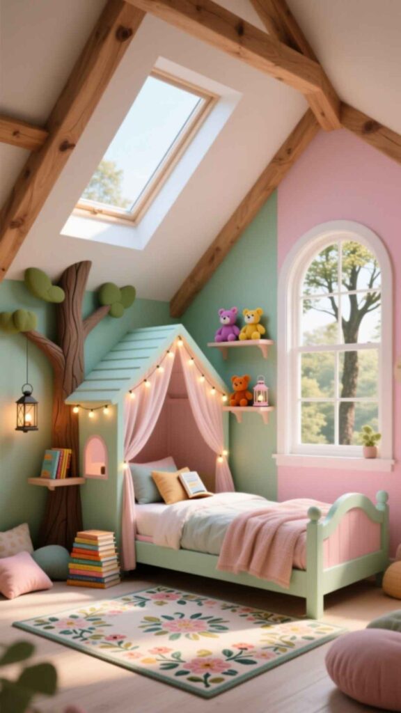 Children’s Attic Playroom Bedroom