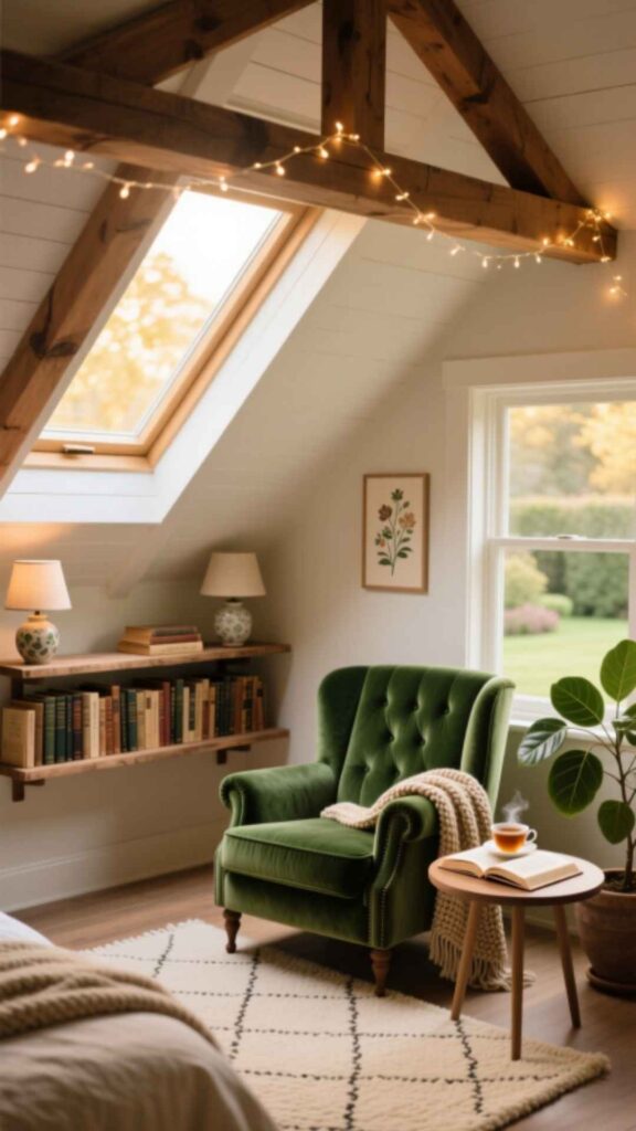 Attic Bedroom with Reading Corner